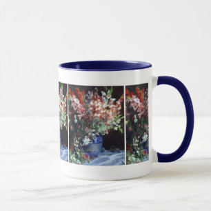 Gladiolas in a Vase Pierre Auguste Renoir Fine Art Mug