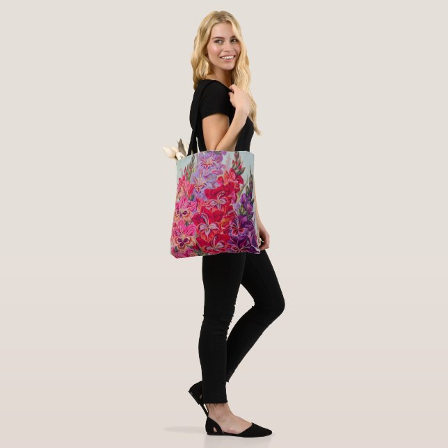 Gladiolas in Bloom Tote Bag (On Model)