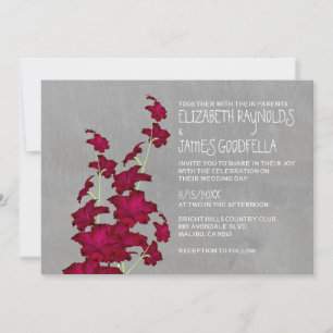 Gladiolas Wedding Invitations