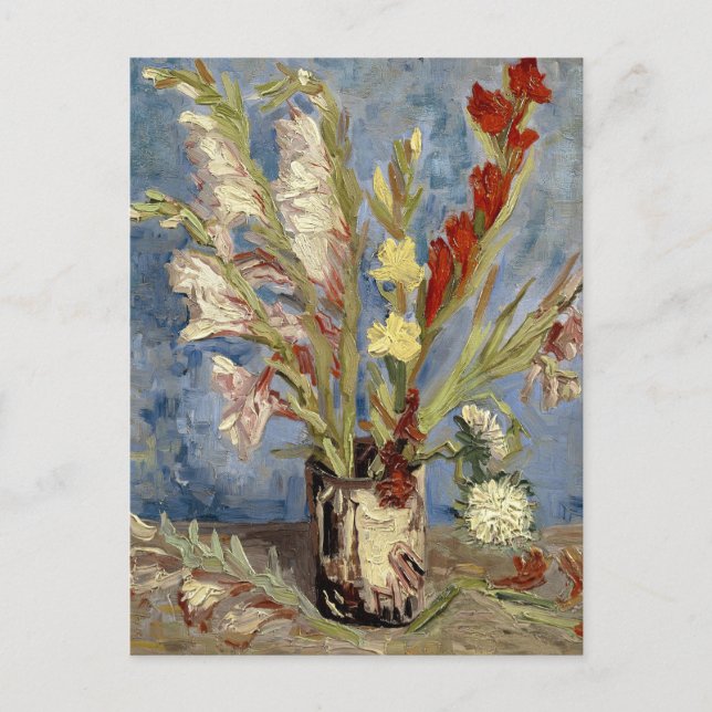 Gladioli and China Asters | Vincent van Gogh Postcard (Front)