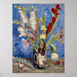 Gladioli by Vincent Van Gogh Poster