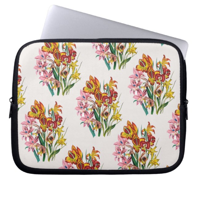 Gladioli Laptop Sleeve (Front)