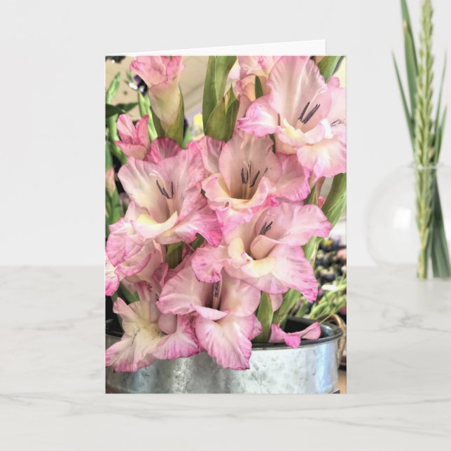 Gladiolus Card (Front)