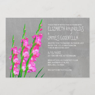 Gladiolus Wedding Invitations