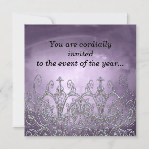Gladmoore Plum Elegant Party Invitation
