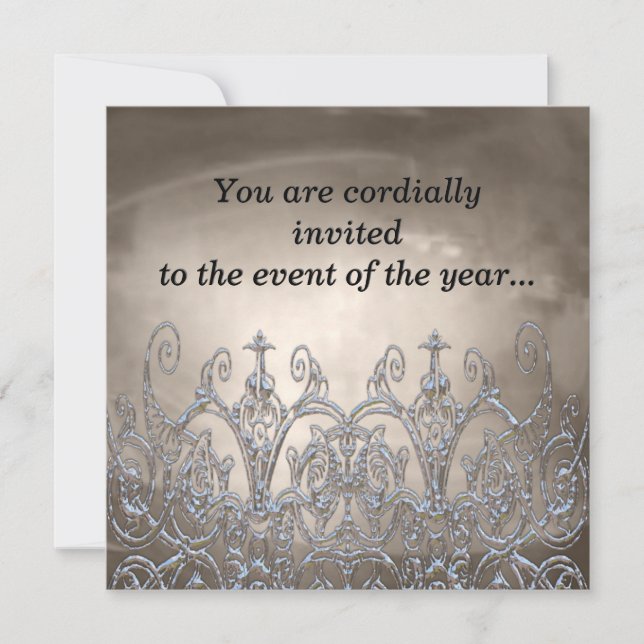 Gladmoore Rupert Elegant  Party Invitation (Front)