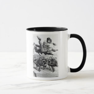 Gladstone being kicked out of parliament, c.1894 mug