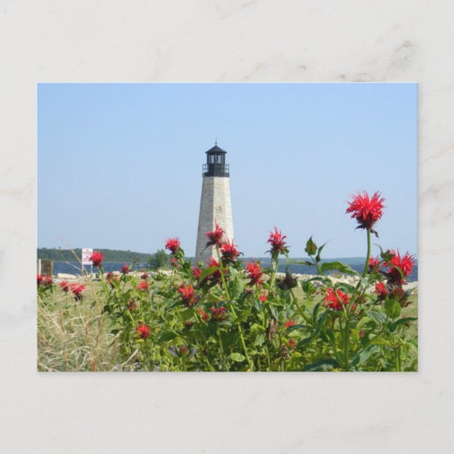 Gladstone, Michigan Lighthouse Postcard (Front)