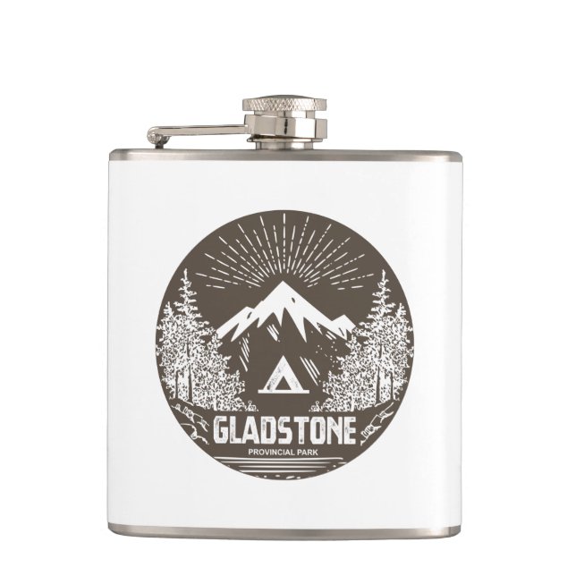 Gladstone Provincial Park Hip Flask (Front)