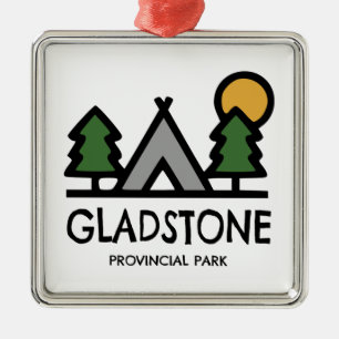 Gladstone Provincial Park Metal Tree Decoration