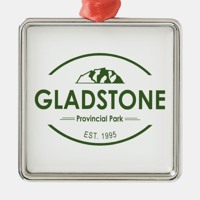 Gladstone Provincial Park Metal Tree Decoration (Front)