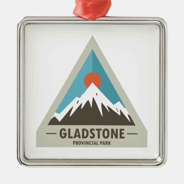 Gladstone Provincial Park Metal Tree Decoration (Front)
