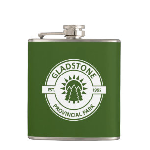 Gladstone Provincial Park Sun Trees Hip Flask