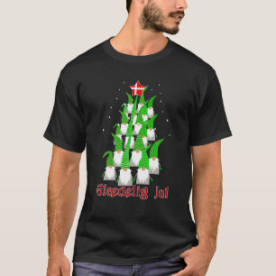 Glaedelig Jul Danish Star Christmas Tree T-Shirt