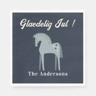 Glædelig Jul    Merry Christmas in Danish Napkin