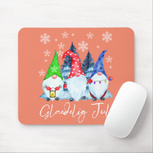 Glaedelig Jul Nordic Gnomes Tomte Nisse Danish Mouse Mat