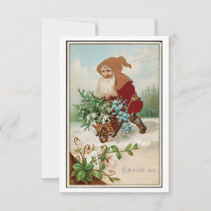 Glaedelig Jul Vintage Thank You Card