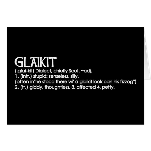 Glaikit (Front Horizontal)