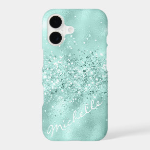 Glam Aqua Blue Foil Confetti