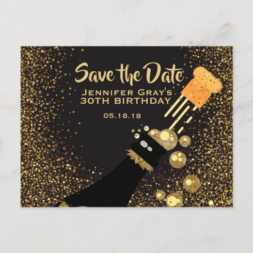 30th Birthday Save the Date Cards | Zazzle UK