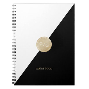 Glam blush glitter rose gold wedding guest book