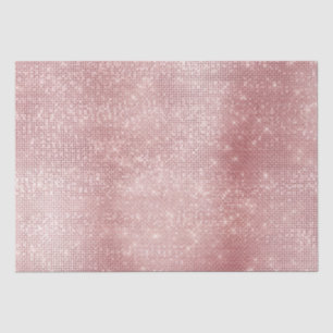 Glam Blush Pink Glitzy Sparkle Tissue Paper