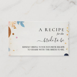 Glam Bright Pastel Ombre Glitter Bridal Shower Enclosure Card