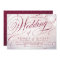 Glam burgundy calligraphy vintage wedding