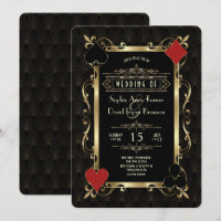 Glam Casino Night Gold Art Deco 20s Gatsby Wedding