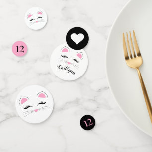 Glam Cat Birthday Party Confetti