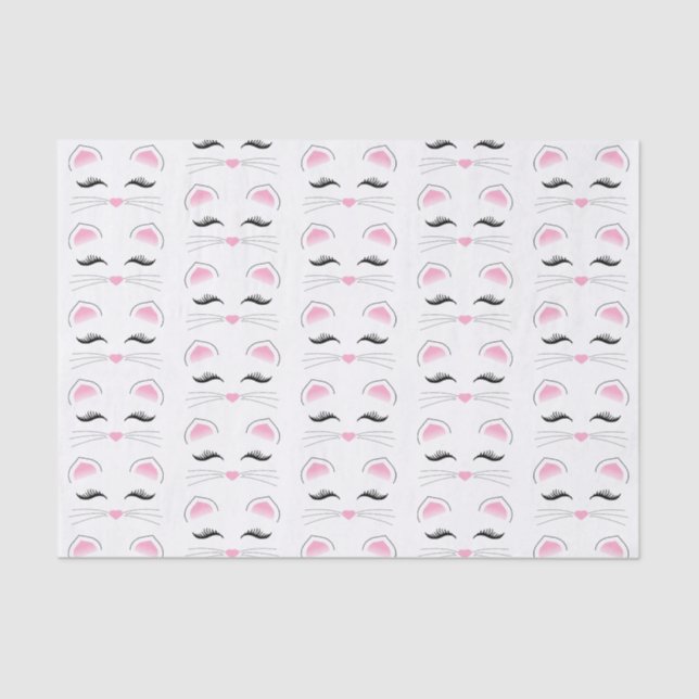 Glam Cat Face Tissue Paper (Front)