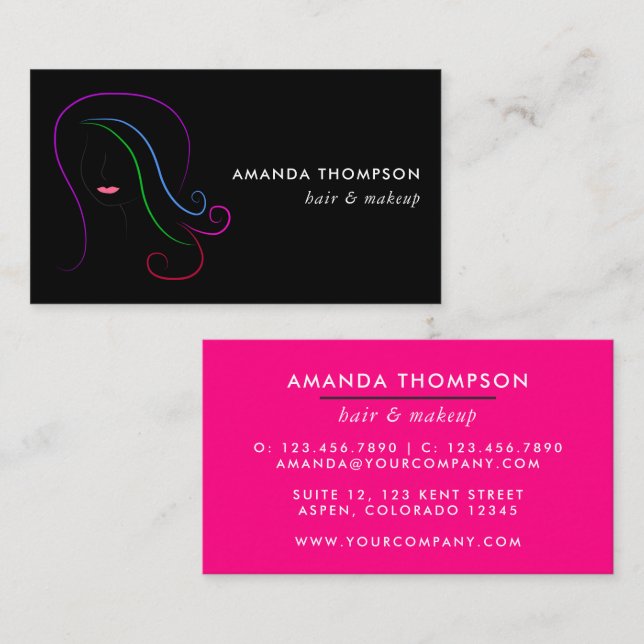 Glam Chic Business Card (Front/Back)