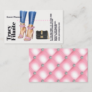 Glam Chic Diamond Fashion Business Card