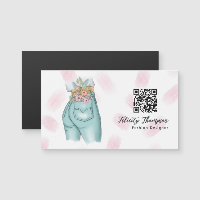 Glam Chic Fashion QR Code (Front/Back)