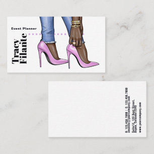 Glam Chic Pink Fashion Business Card