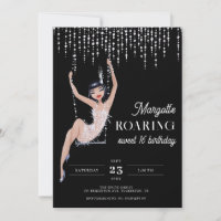 Glam Chic Roaring 20s Vintage Sweet 16 Birthday