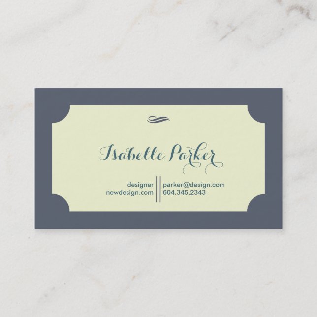 Glam Classic Business Card (Front)