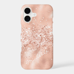 Glam Coral Pink Foil Confetti