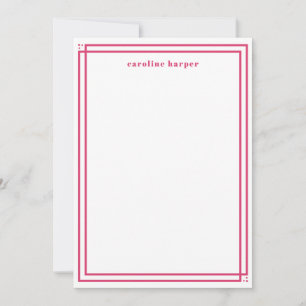 Glam Custom Name Pink Personalised Card