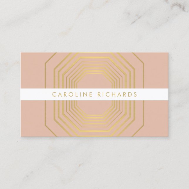 Glam Deco Jewellery Design Fashion Boutique No. 7 Business Card (Front)