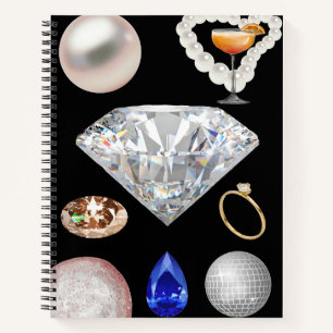 💍 Glam Diamond & Gems Aesthetic ✨ Notebook