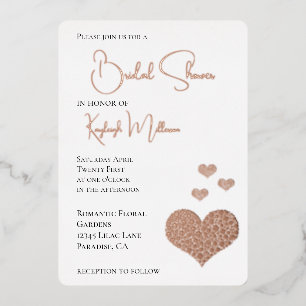 Glam Diamonds Heart Bridal Shower