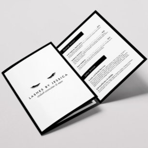 Glam Eyelashes Extensions Salon Brochure