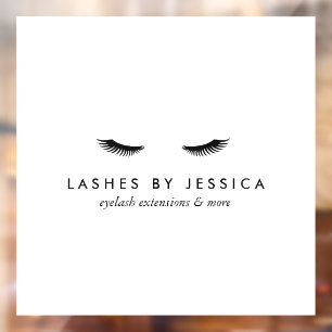 Glam Eyelashes Window Cling