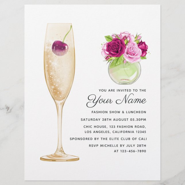 Glam Fashion Show Flyer (Front)