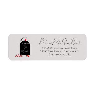 Glam Fashionista Birthday Return Address Label