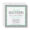 Glam Faux Glitter Silver Mint Seafoam Sweet 16