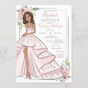 Glam Girl Bridal Shower Invitation