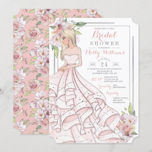 Glam Girl Bride Bridal Shower Invitation