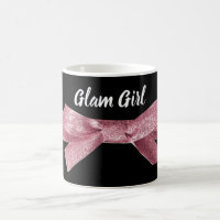 Glam Girl Elegant Pretty Pink Ribbon Bride